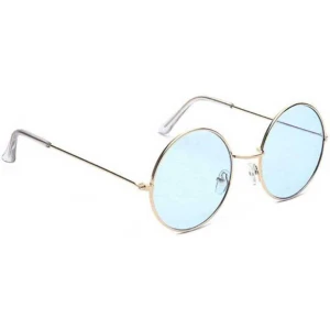 Unisex Blue Round Sunglass