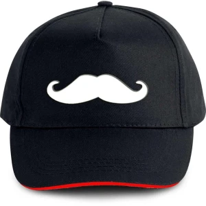Plain Unisex Moustache Cap - Black (BHC-2263500)