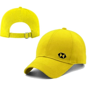 Trendy Printed Cotton Cap - Yellow (BHC-2306471)