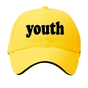 Plain Youth Unisex Cap - Yellow (BHC-2263767)