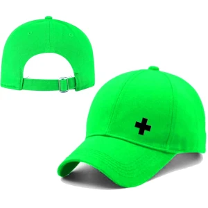 Classic Plain Printed Unisex Cap - Green (BHC-2263558)