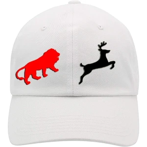 Classy Printed Cotton Cap - White (BHC-2215814)