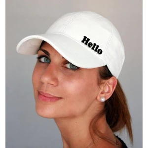 Classy Plain Printed Unisex Cap - White (BHC-2263426)