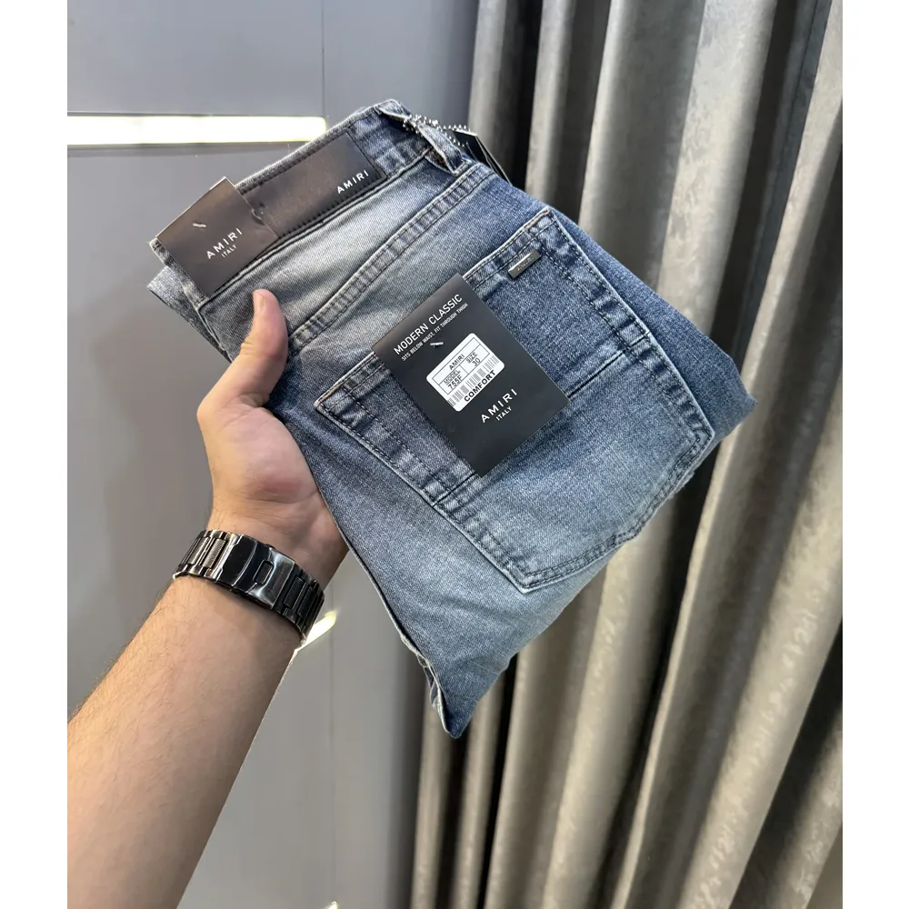 Stylish Amiri Greenish Denin For Men (BOT26) - Image 3