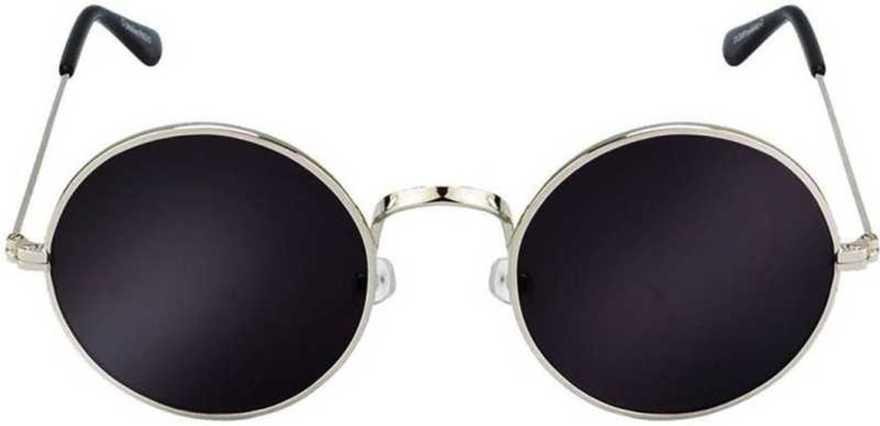 Unisex Black Round Sunglass - Image 2