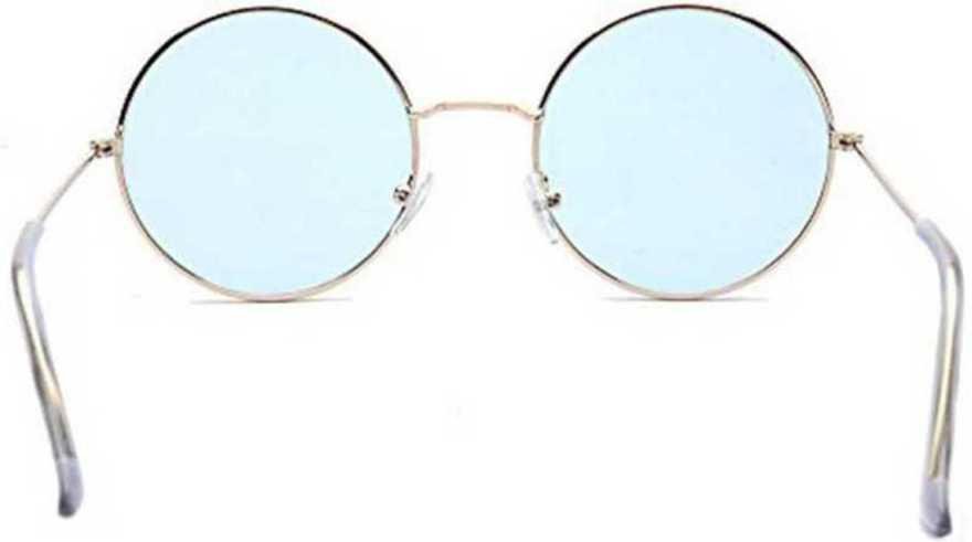 Unisex Blue Round Sunglass - Image 2