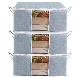 Solid Non Woven Storage Organizer (Set of 3)