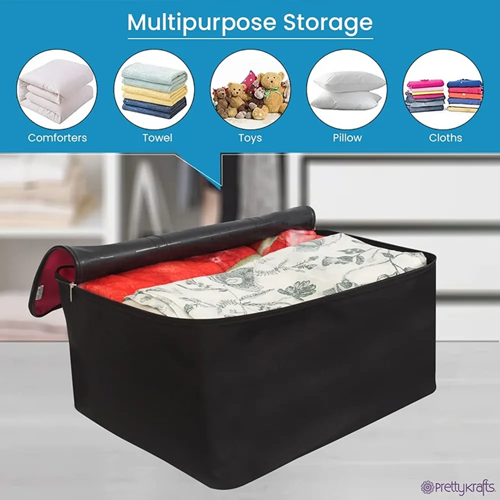 Oxford Fabric Big Underbed Moisture Proof Storage Bag with Zippered Closure - Image 2