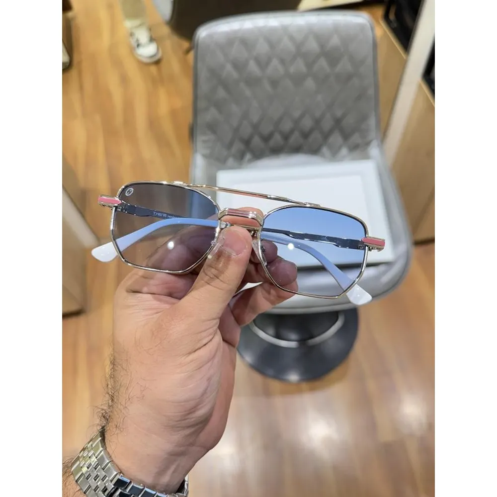 Stylish T-Henri Sunglasses Silver Blue (SUP158)