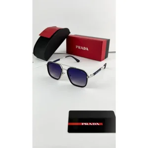 Trendy Prada Sunglasses Silver Blue (SUP174)