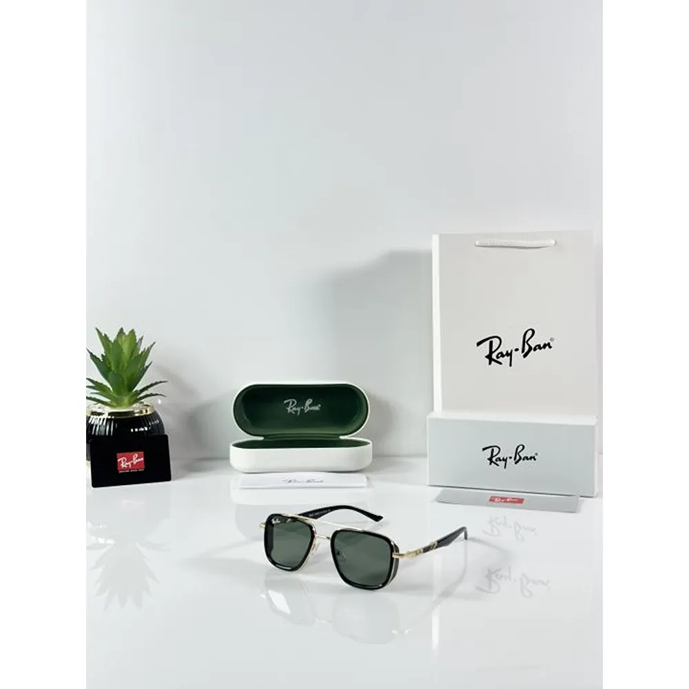 Luxurious Rayban Sunglasses Gold Green (SUP175)