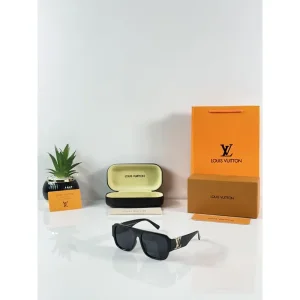 Premium Louis Vuitton Sunglasses Gold Black (SUP16)