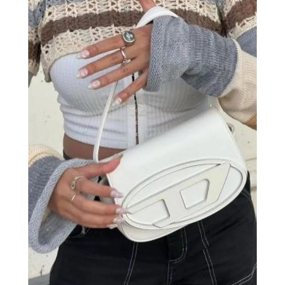 Luxury Diesel Shoulder Bag White With Box Dustbag For Women (SW177) - Image 3