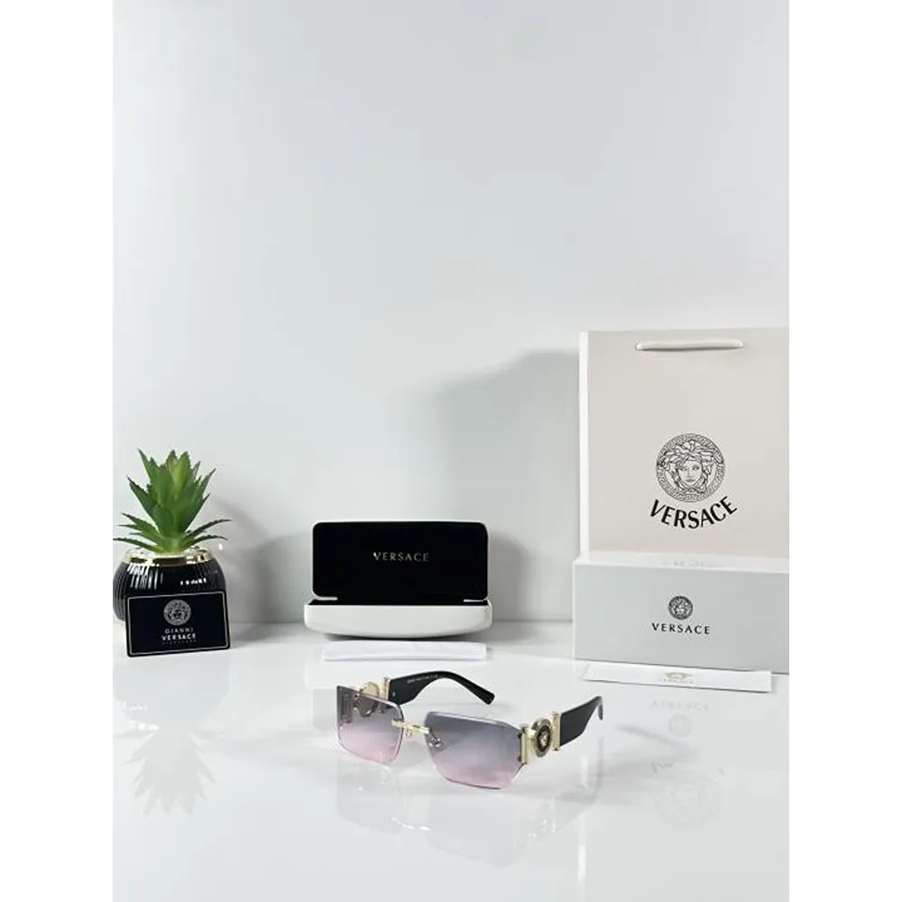 Premium Versace Sunglasses Gold Pink (SUP162)