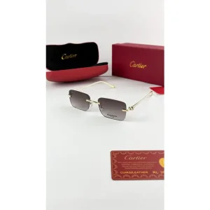 Luxurious Cartier Sunglasses Gold Brown (SUP180)