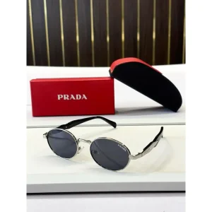 Premium Prada Sunglasses Silver Black (SUP21)