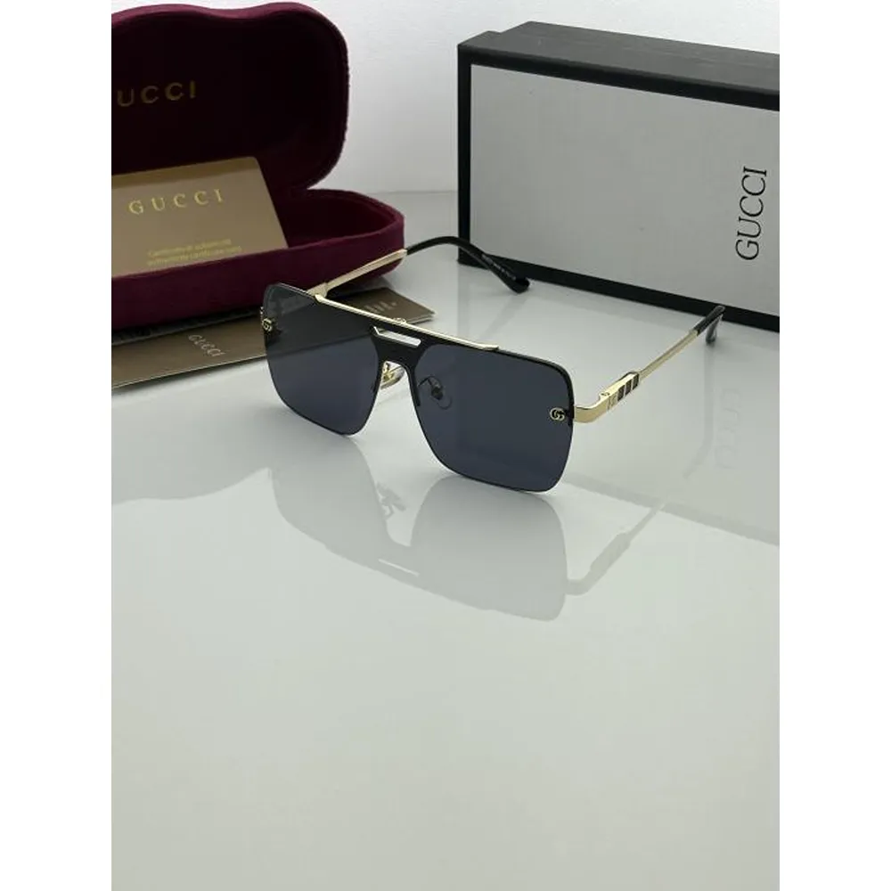 Stylish Gucci Sunglasses Gold Black (SUP183)