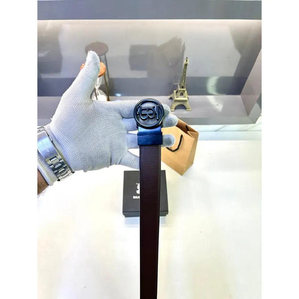 Affordable Burberry Reversible Belt Black For Men (SW525) - Image 2