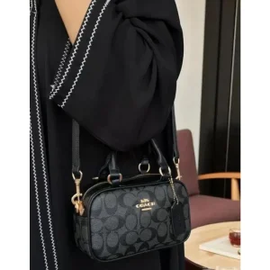 Coach Taupe Logo Handbag