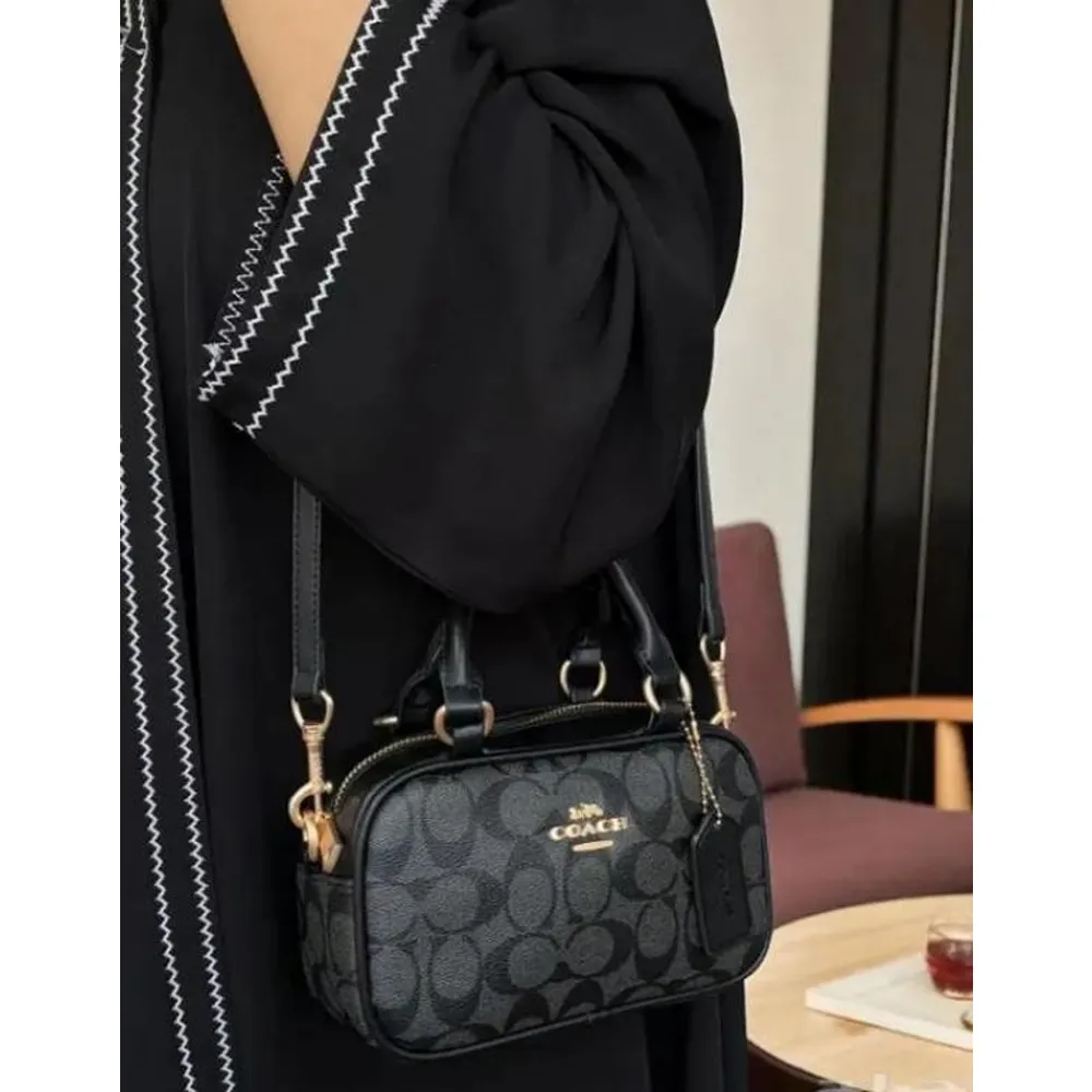 Coach Taupe Logo Handbag