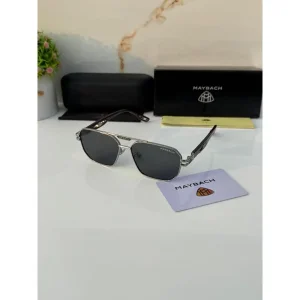 Luxurious Maybach Sunglasses Silver Black (SUP29)
