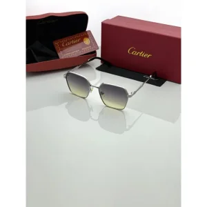 Luxury Cartier Sunglasses Silver Grey Shaded (SUP35)