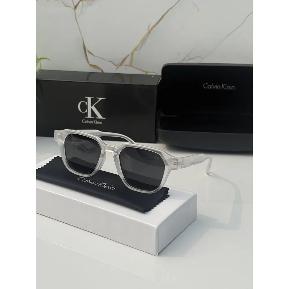 Stylish Calvin Klein Sunglasses White Black (SUP196)