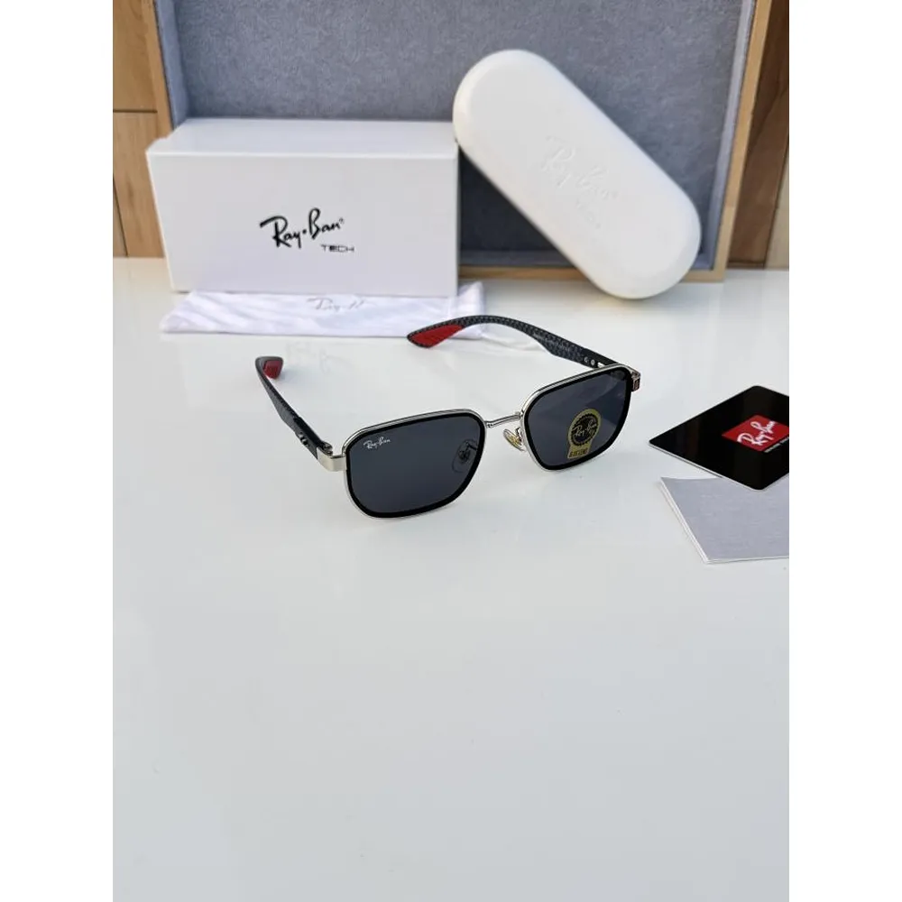 Luxurious Rayban Sunglasses Silver Black (SUP124)