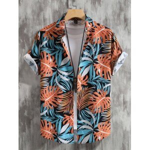 B.Bold Rayon Printed Half Sleeves Regular Fit Mens Casual Shirt