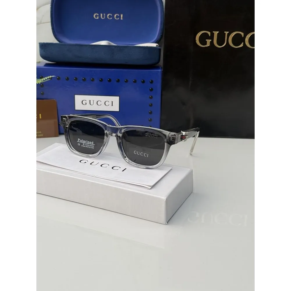 Trendy Gucci Sunglasses Grey Black (SUP207)