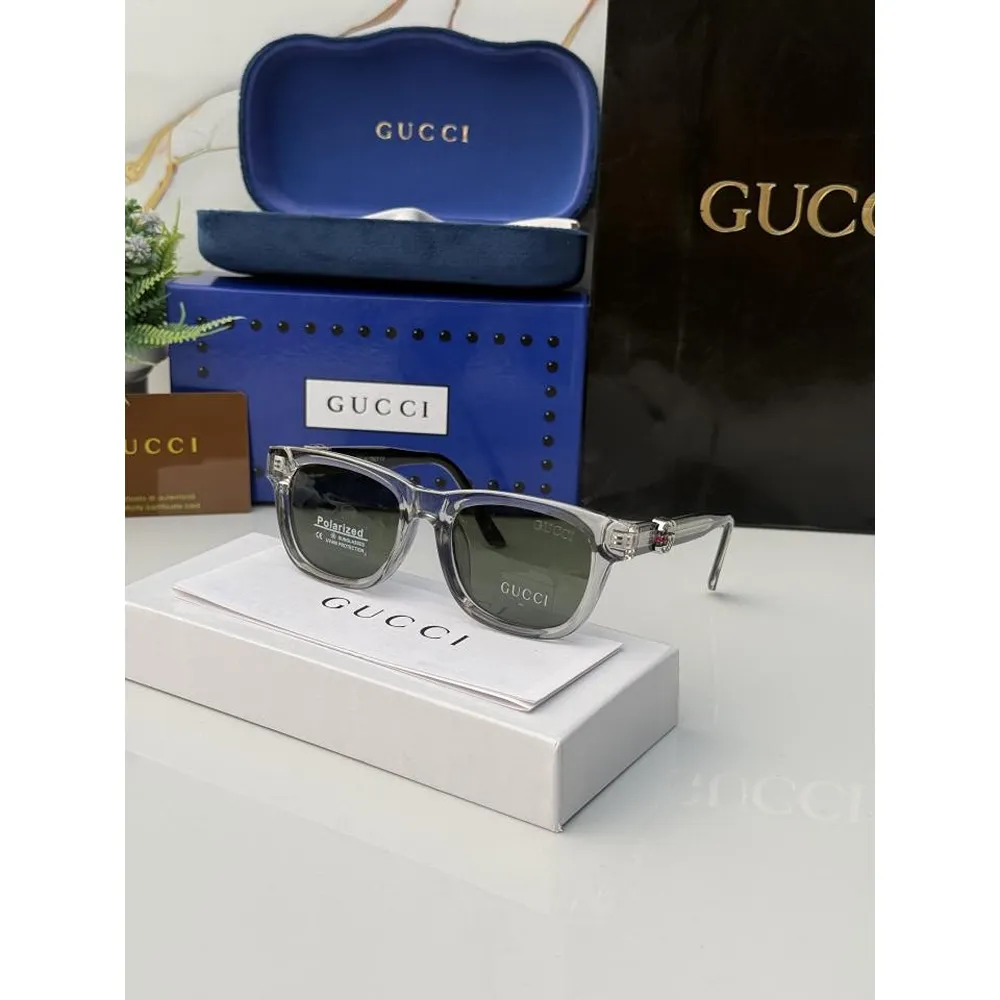 Luxurious Gucci Sunglasses Grey Black (SUP208)