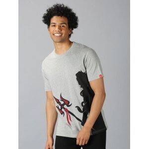 UrGear Printed Half Sleeves Round Neck Mens T-Shirt