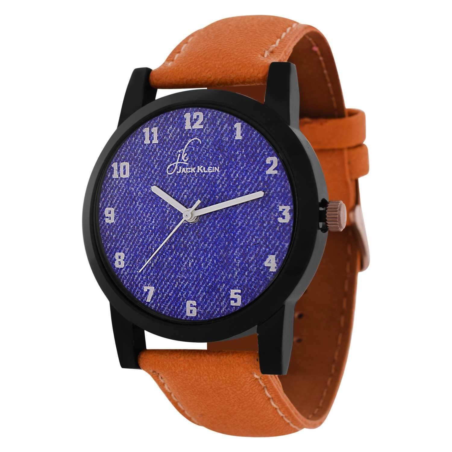 Men's Analog Jack Klein Synthetic Leather Watch (BHC-812142)