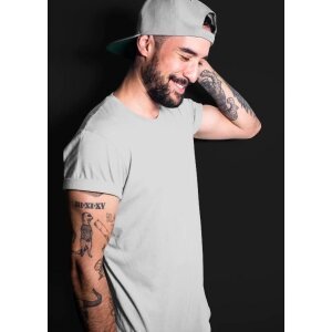 Teeshut Ash Grey Mens Solid Half Sleeves T-shirt