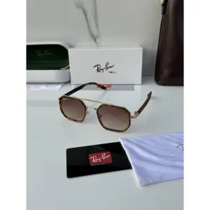 Luxury Rayban Sunglasses Gold Tiger Brown (SUP55)