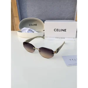 Luxurious Celine Sunglasses Cream Brown (SUP135)