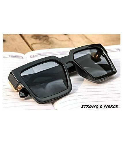 Square Black Sunglass Golden Touch - Image 2