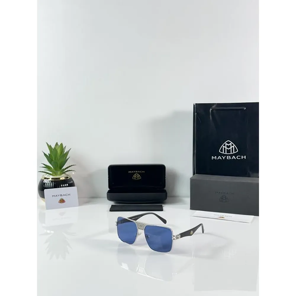 Premium Maybach Sunglasses Silver Blue (SUP06)