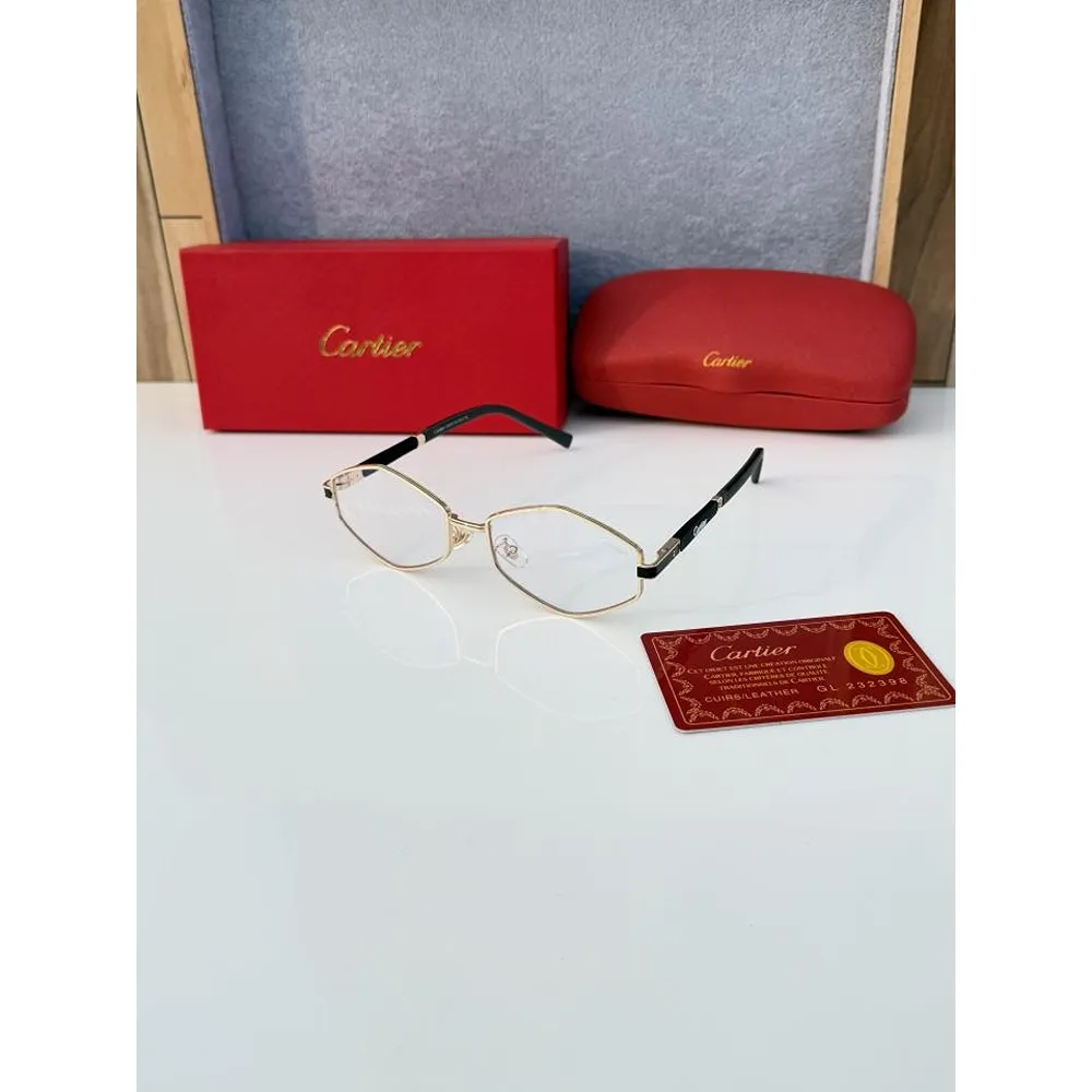 Luxurious Cartier Sunglasses Gold Plano (SUP74)