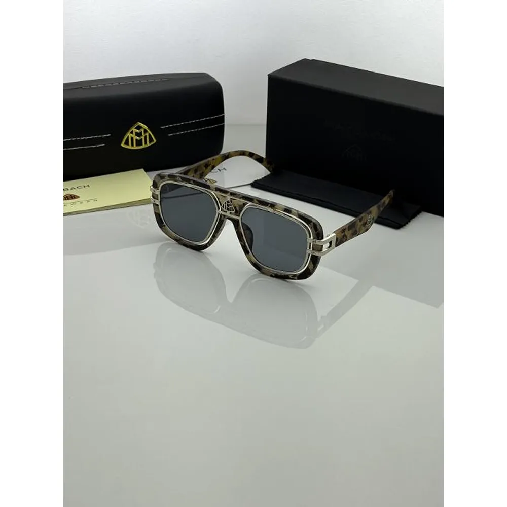 Premium Maybach Sunglasses Silver Black (SUP230)