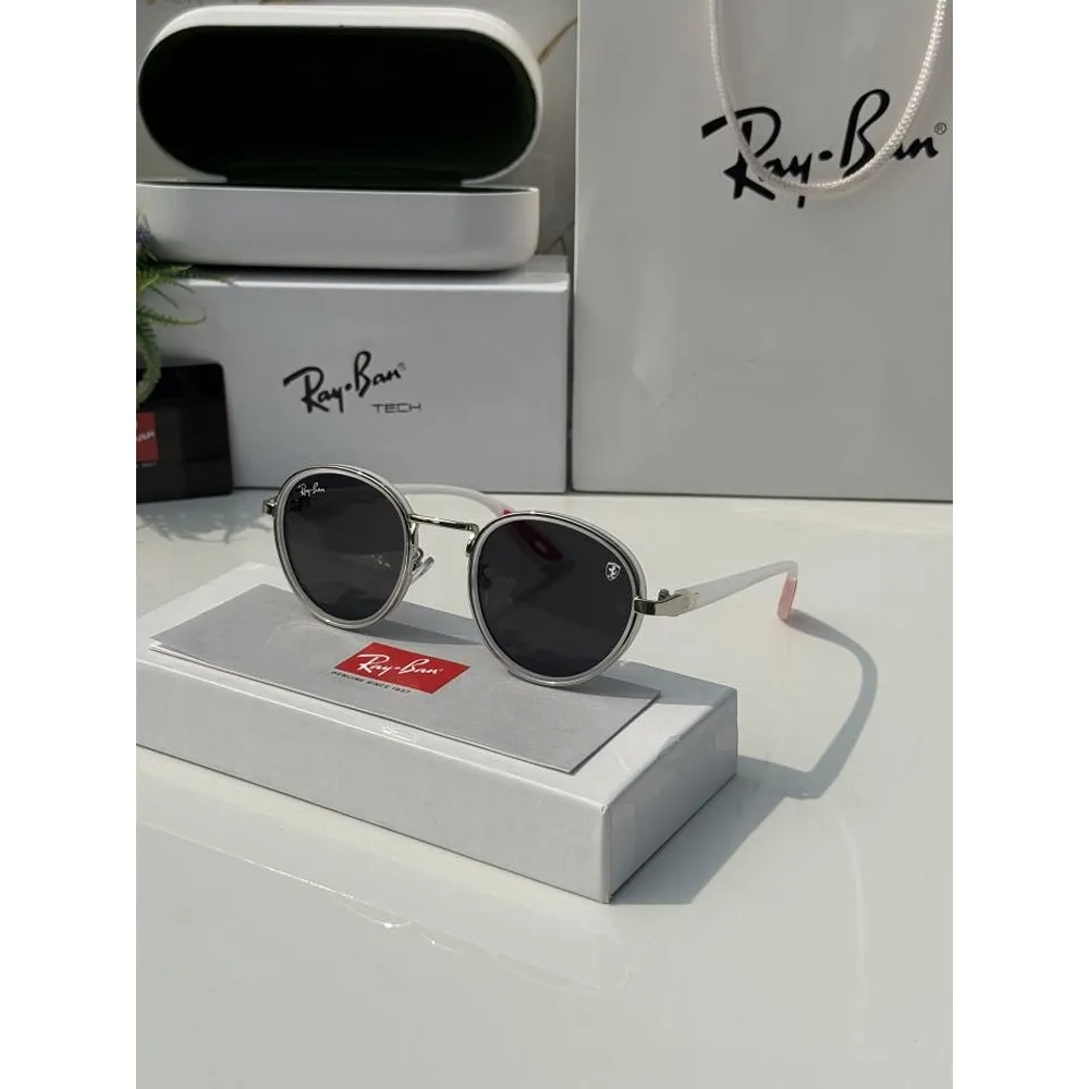 Luxury Rayban Sunglasses White Black (SUP80)