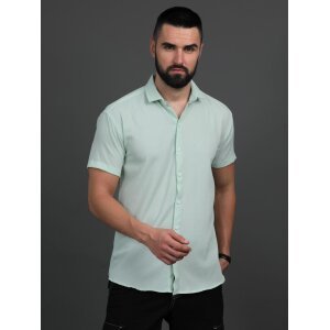 Men's Polycotton (Popcorn Fabric ) Solid Half Sleeves Casual Shirt