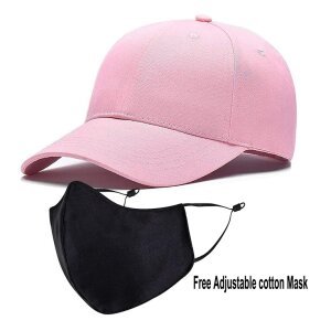 Plain Printed Unisex Cap - Pink (BHC-2263536)