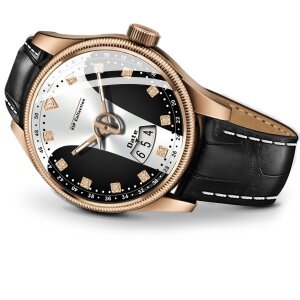 3D Glass Chronograph and Date Display Wrist Watch For Men (BHC-2409207)