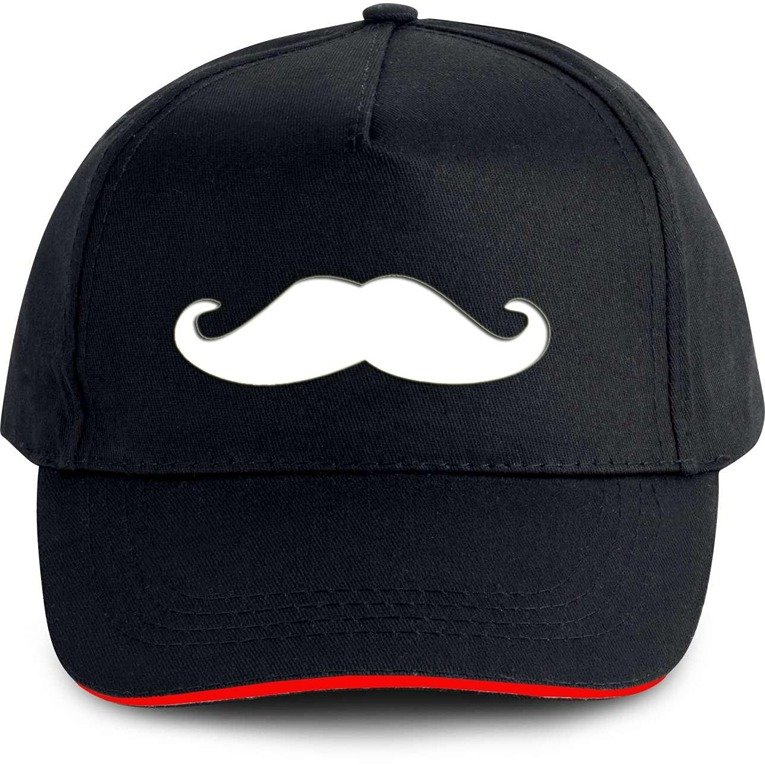 Plain Unisex Moustache Cap - Black (BHC-2263500)