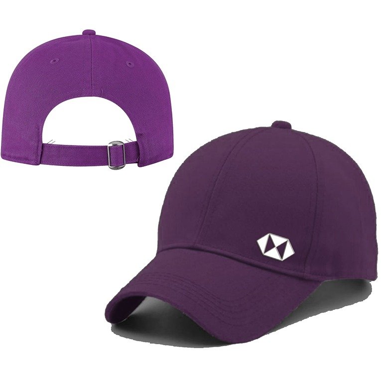 Trendy Printed Cotton Cap - Purple (BHC-2306467)