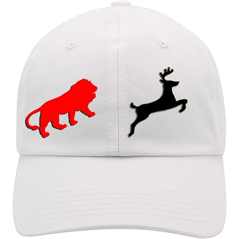 Classy Printed Cotton Cap - White (BHC-2215814)