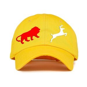 Classy Printed Cotton Cap - Yellow (BHC-2215813)